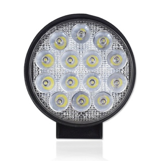 Farol De Milha Auxiliar 14 Leds 42w 12v/24v Redondo Fino Off-Road 6000k Universal em Oferta na Shopee