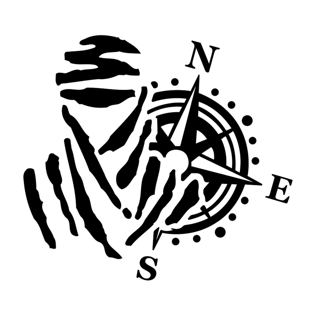 2_adesivos_Dakar_Bússola_tining_Rally_Sport_Off_Road_premium_Vinil_Prova d'água em Oferta na Shopee