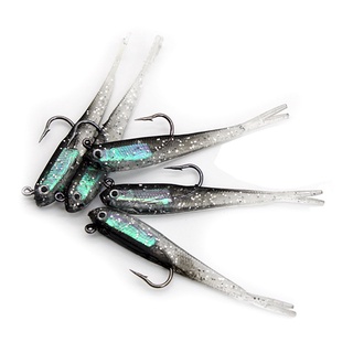 10 Peças De Iscas De Pesca Com Chumbo Peixe 2,35g / 6,5g Isca Macia Isca Isca