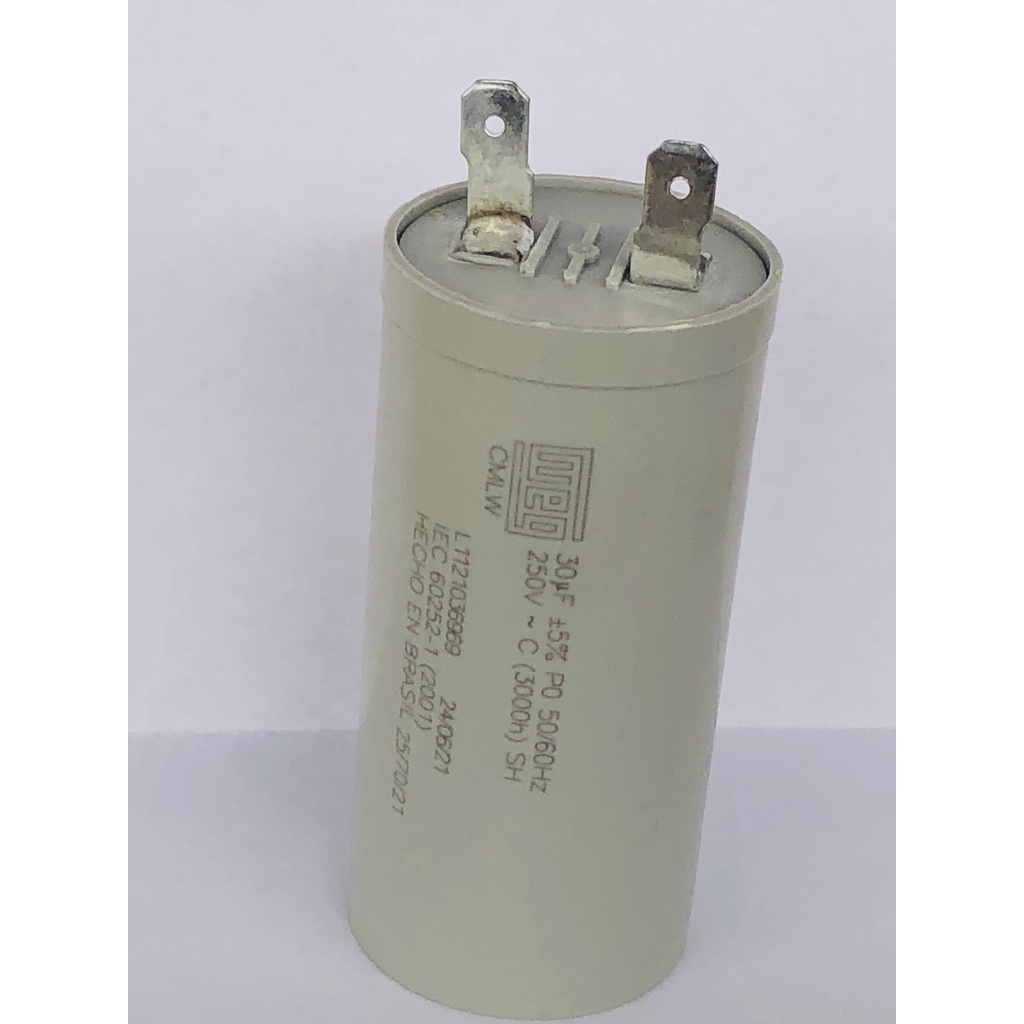 Capacitor 30uf 250vac 50/60 Hz Para Motor 127v Tanquinho