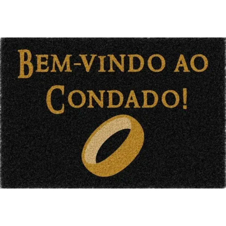 Tapete capacho em vinil o Senhor dos anéis Condado anel GEEK HOBBIT