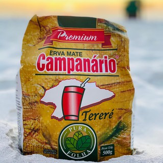 kit com 5 pacotes de erva tereré Pura folha Premium - Campanário - 500g cada