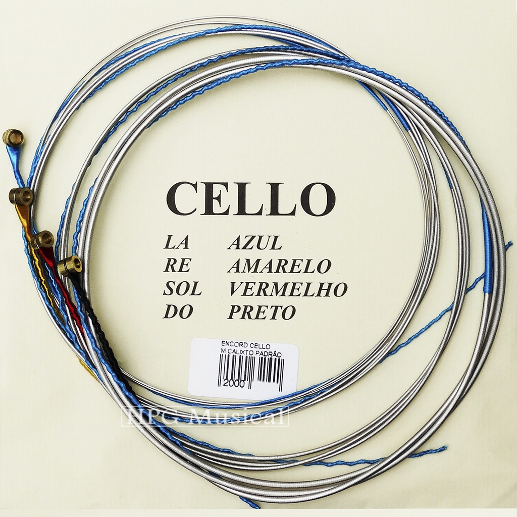 Encordoamento Violoncelo Mauro Calixto Padrão 3/4