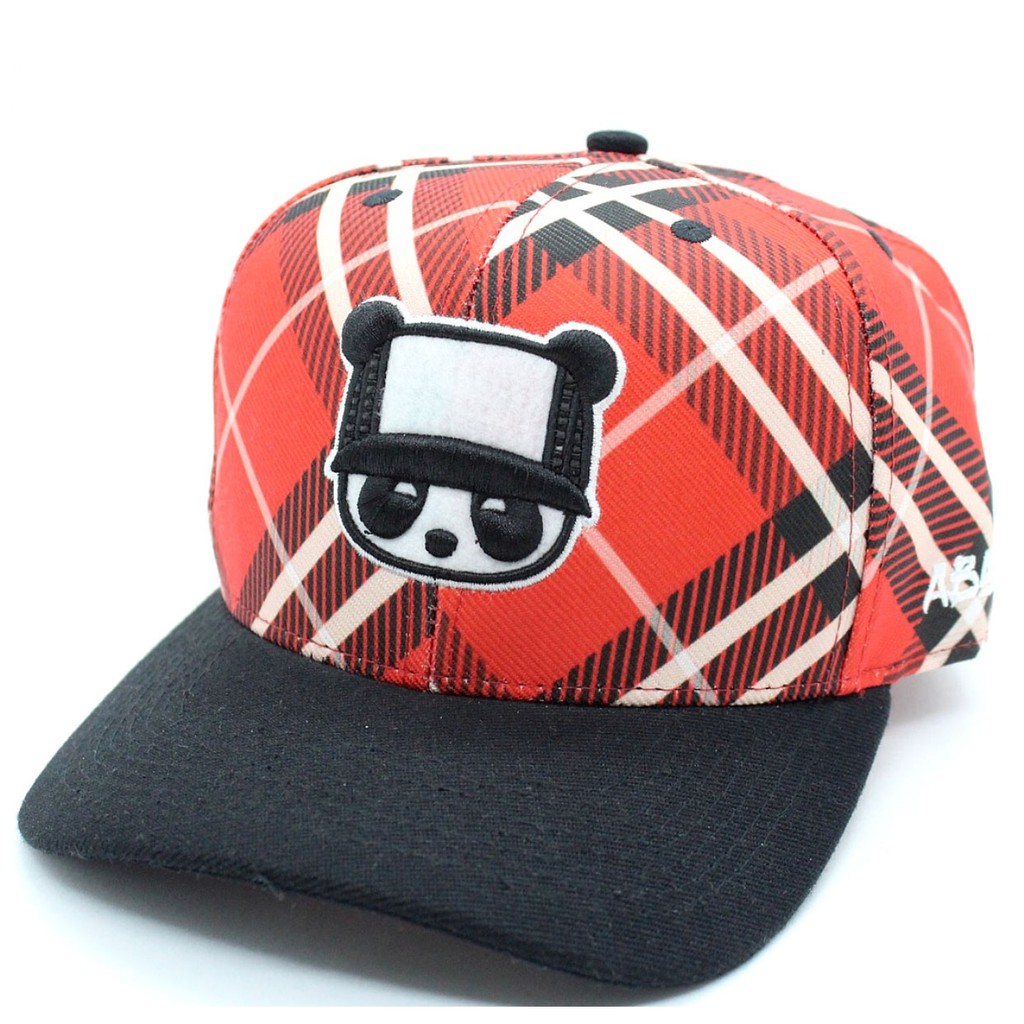 Boné Panda aba curva Quadriculado - Abaz