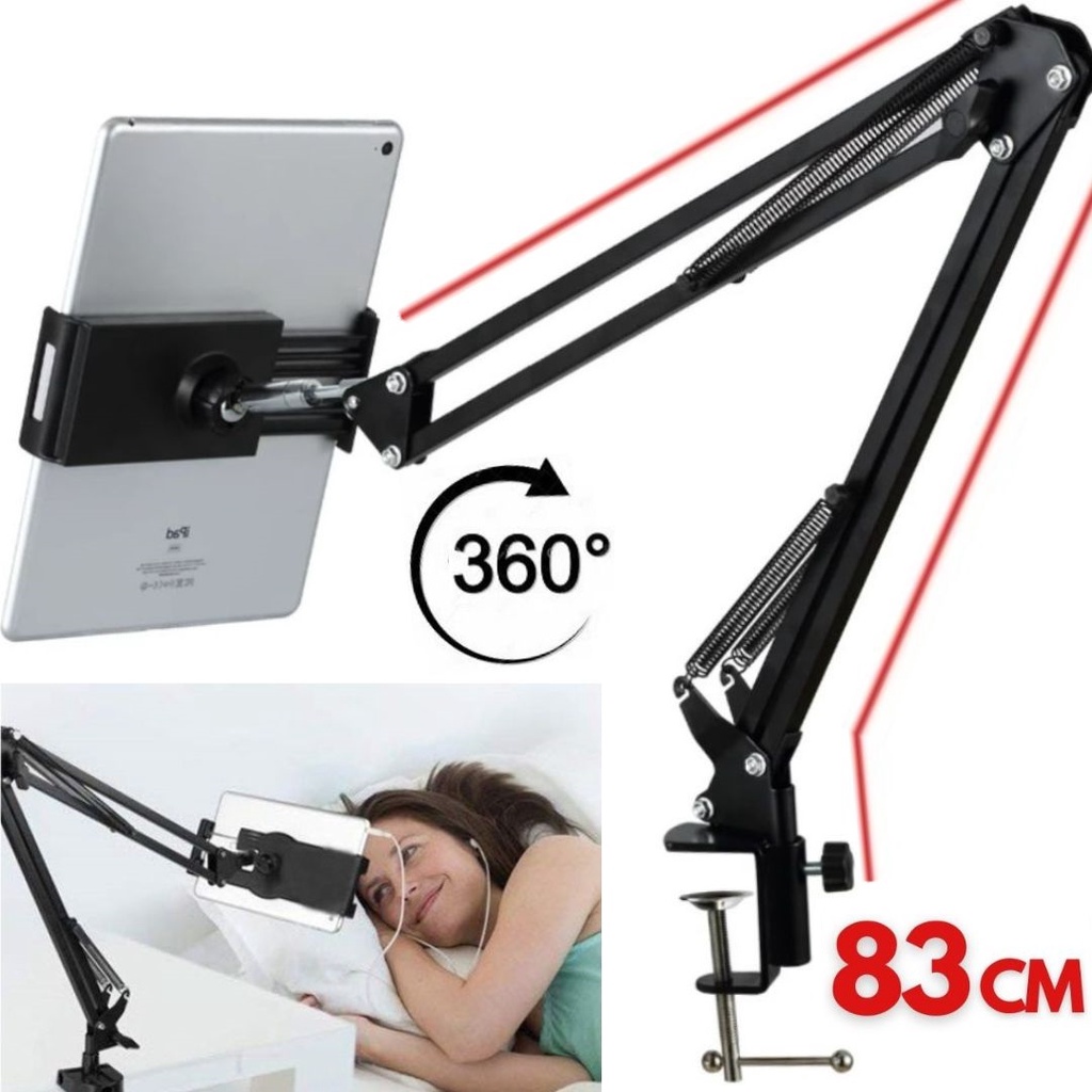 Suporte Articulado Para Tablet iPad Kindle Celular iPhone Mesa Cama
