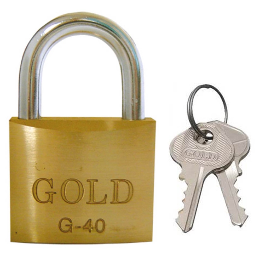 Cadeado 40mm Gold com 2 chaves original