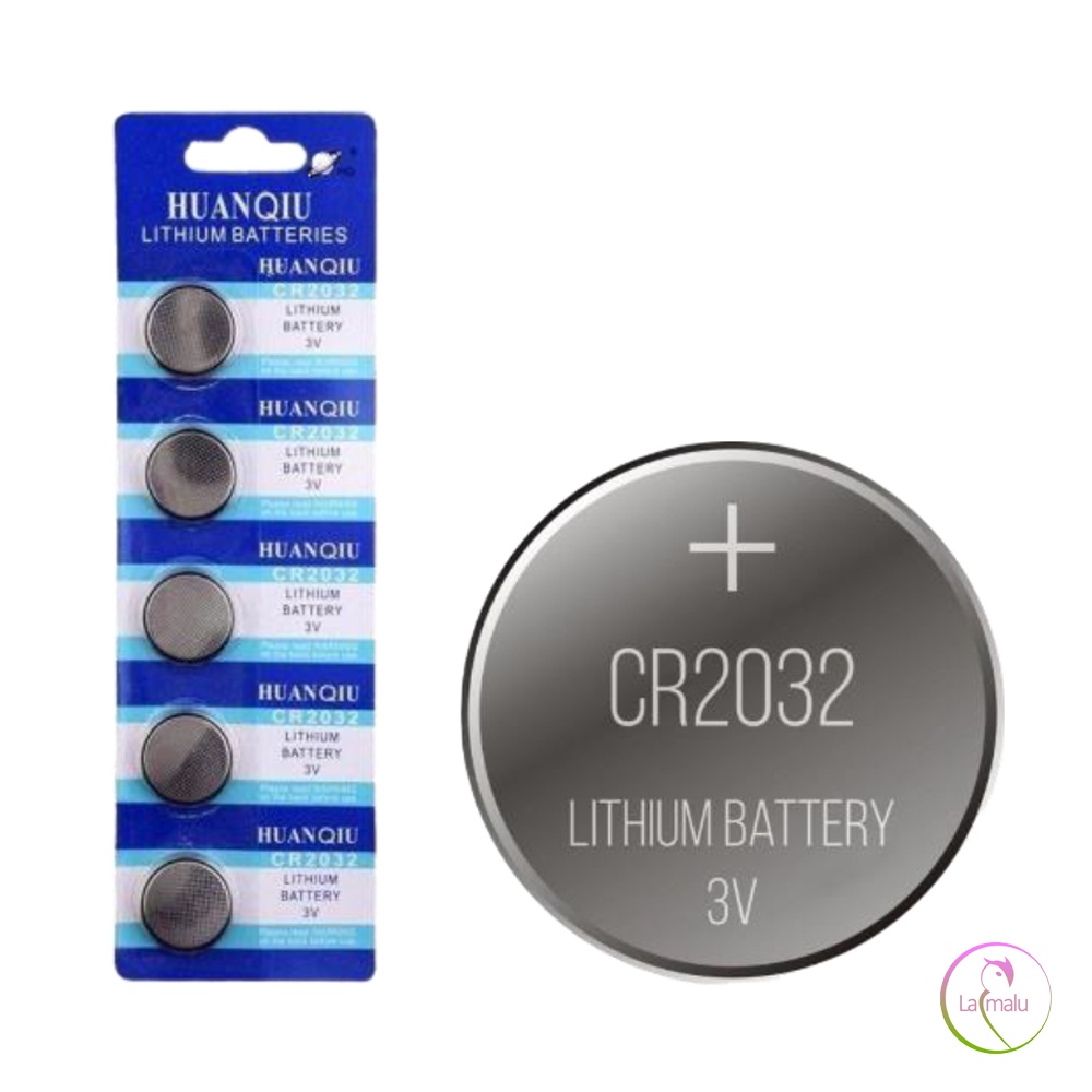 Cartela de Baterias CR-2032 3V - 5 unidades