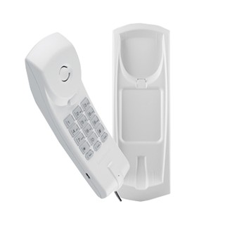 Telefone Interfone Com Fio TC 20 Branco Função Parede e Mesa Teclado Luminoso