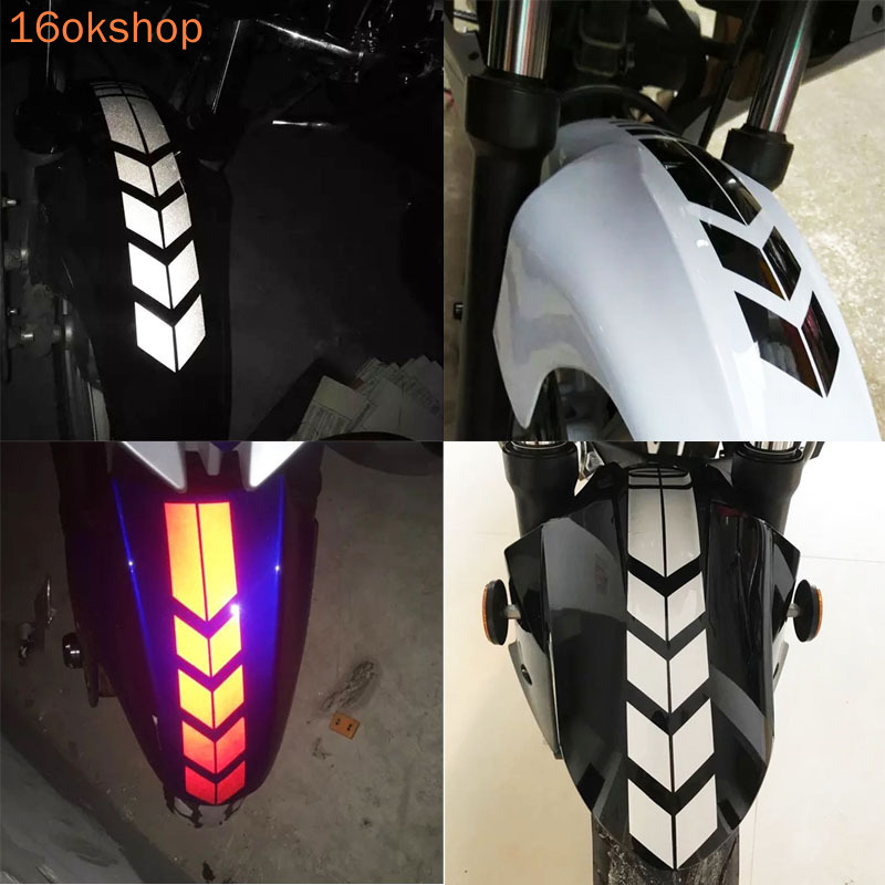 2pcs Adesivos Reflexivos Para Decoração De Carro De Motocicleta