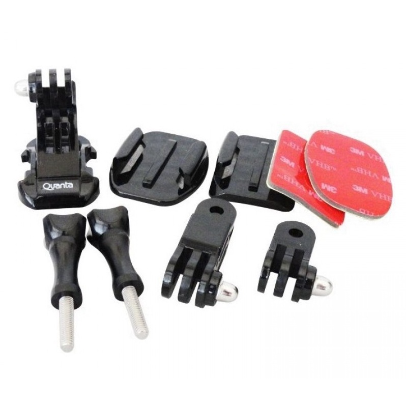 Capa Acessório Para Câmera Sport Go Pro Quanta Qtsca-525 Kit Suporte P/ capacete 1