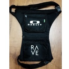 Pochete cartucheira de perna estampa Rave + B.D.O em Oferta na Shopee