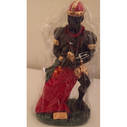 Imagem Orixa Exu Escultura Gesso Estatua 21 Cm | Shopee Brasil