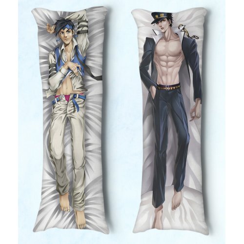 Travesseiro de Abraçar Body Pillow Dakimakura Tam 90X30 Anime Jojo's