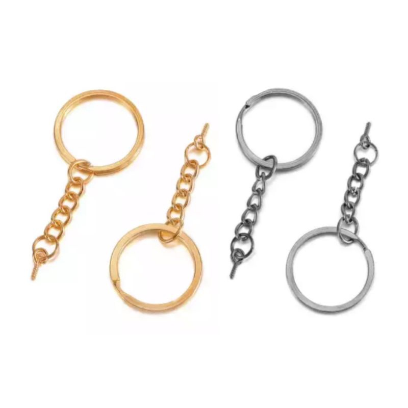 argola italiana achatada - dourada - prata - 25mm mais pitão 100 peças
