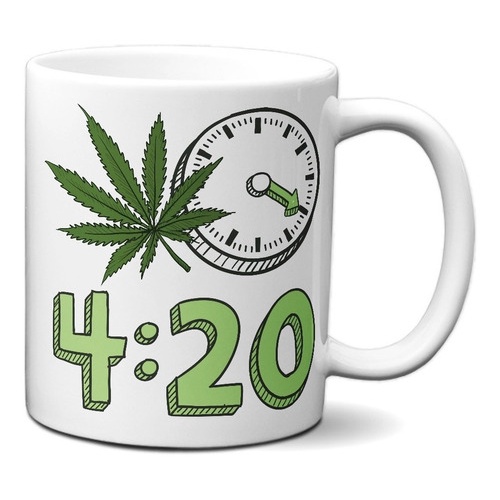 Caneca 4:20 Presente Criativo Hora Da Erva Legalize Beck em Oferta na Shopee