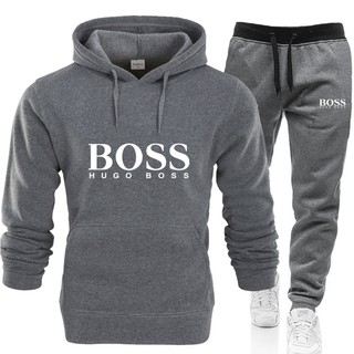 1 Traje Esportivo HUGO BOSS Masculino para Corrida/Ginástica / Conjunto de Moletom com Capuz Calça THF0215 | Shopee Brasil