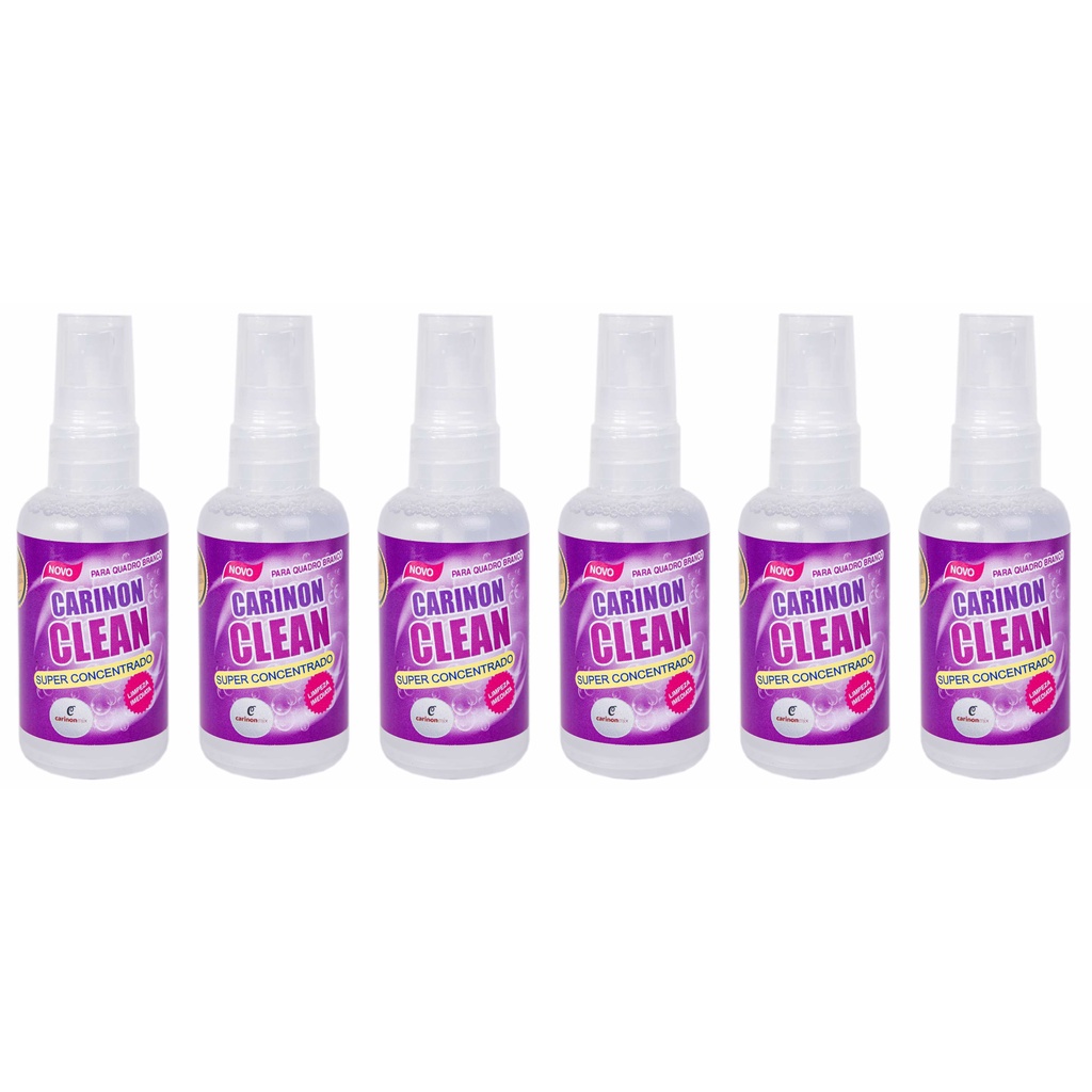 Kit 6 frascos spray de limpador de tinta de pincel e marcador para quadro branco escolar 60 ml