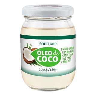 Óleo De Coco Extra Virgem 200ml Softhair