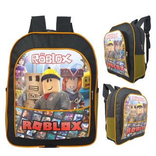 GINF MOCHILA escolar Grande Roblox Cores vivas Grande Escolar Preto/ Amarelo