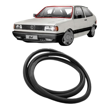 Borracha Vidro Dianteiro Gol Parati Voyage Quadrado S/friso