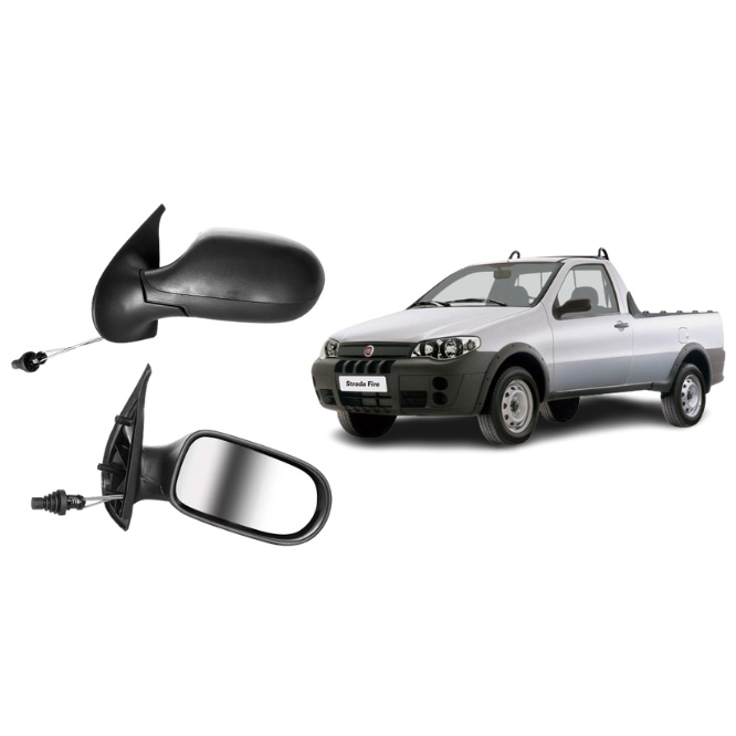 Par Retrovisor Palio Strada 2002 2003 2004 2005 2006 2007 2008 2009 2010 2011 2012 2013 Com Controle