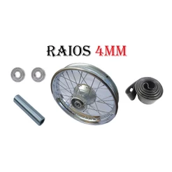 Roda Traseira Completa Espacador Rolamento Cinta Honda Falcon 400 Nx4 Raio 4mm/3.5mm