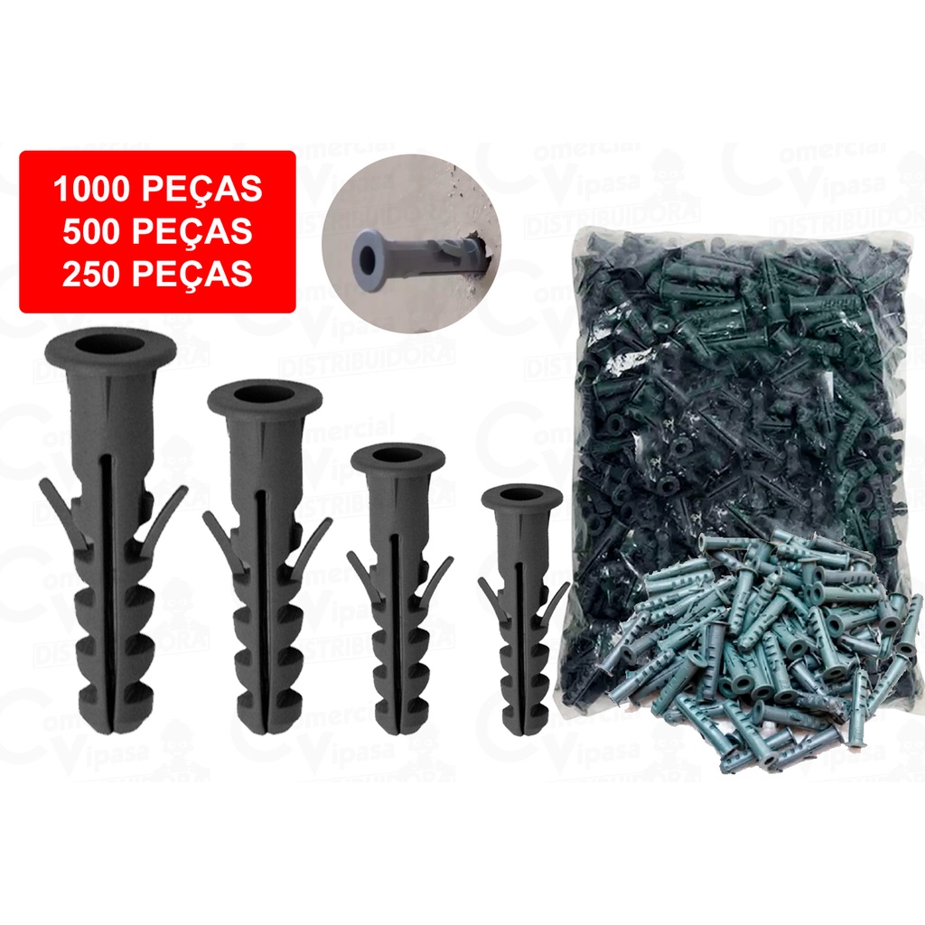 Buchas Para Parafusos Fixação Para Parede Com Anel Pacote Vários Modelos A Escolha em Oferta na Shopee