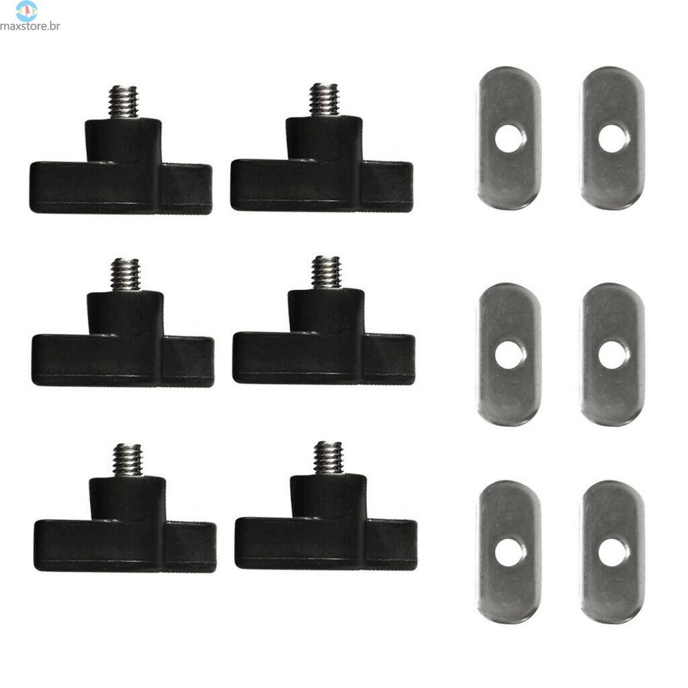 6X Stainless Steel Kayak Rail//Track Screws /& Track Nuts Hardware Kit Replacement