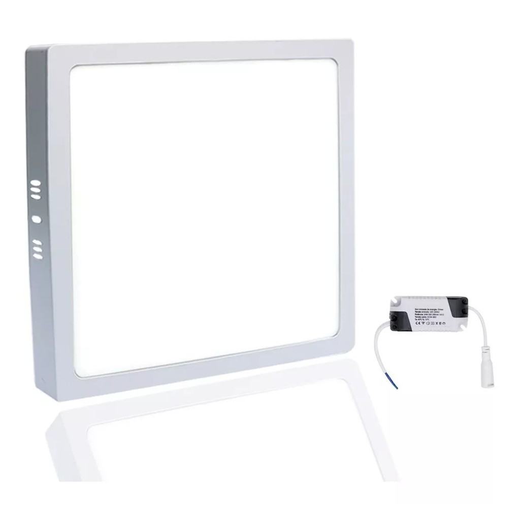 Painel Plafon Sobrepor Quadrado Led 18w Bivolt 22x22 Oferta