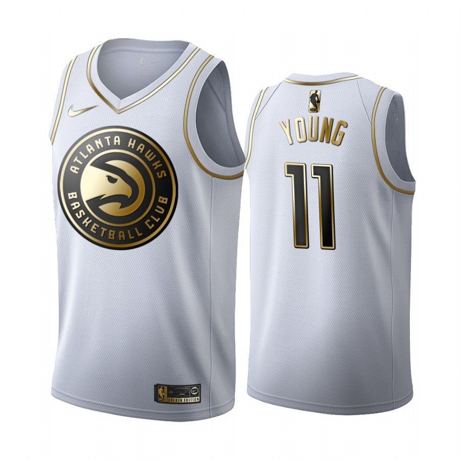 Camisas de basquete do Atlanta Hawks # 11 Trae Young