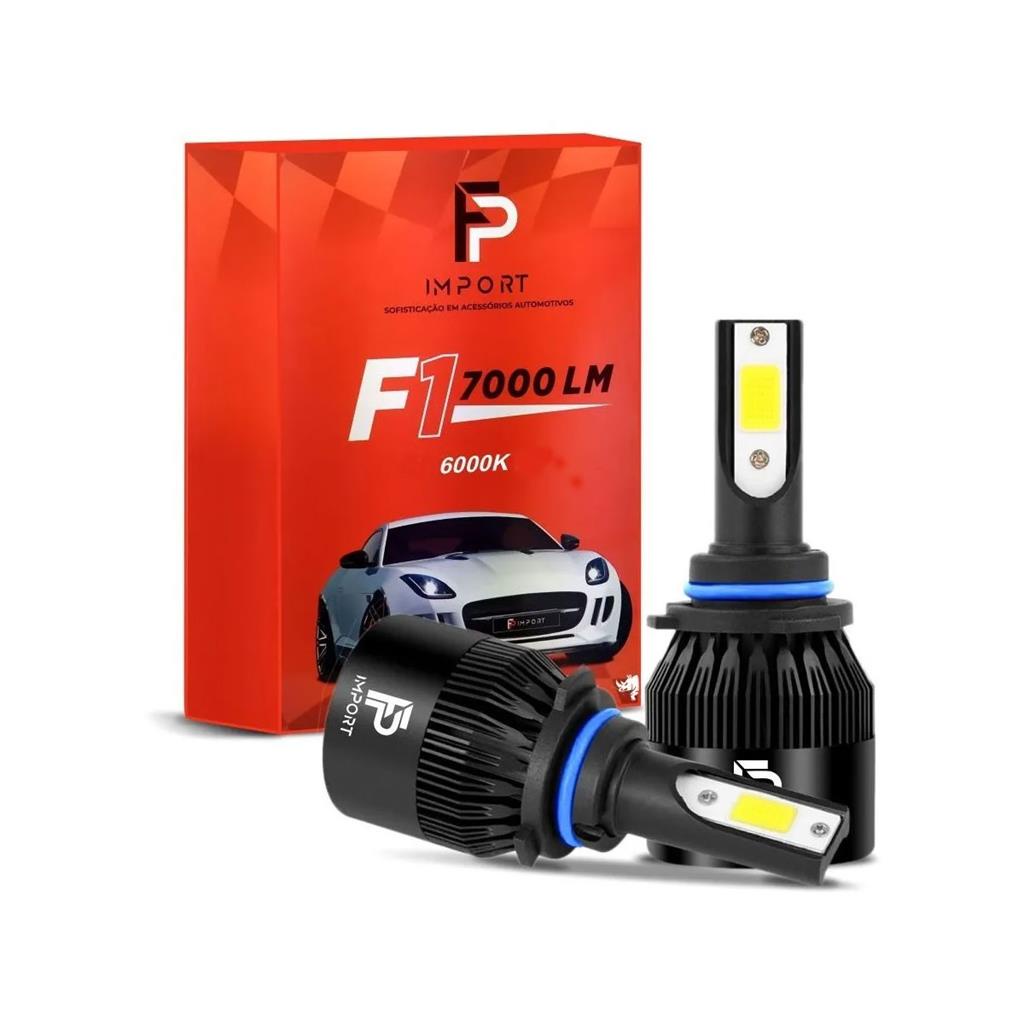 Par Lâmpadas Ultra Led Automotivo F1 6000K 7000LM 36w H1 H3 H7 H11 H27 HB3 HB4