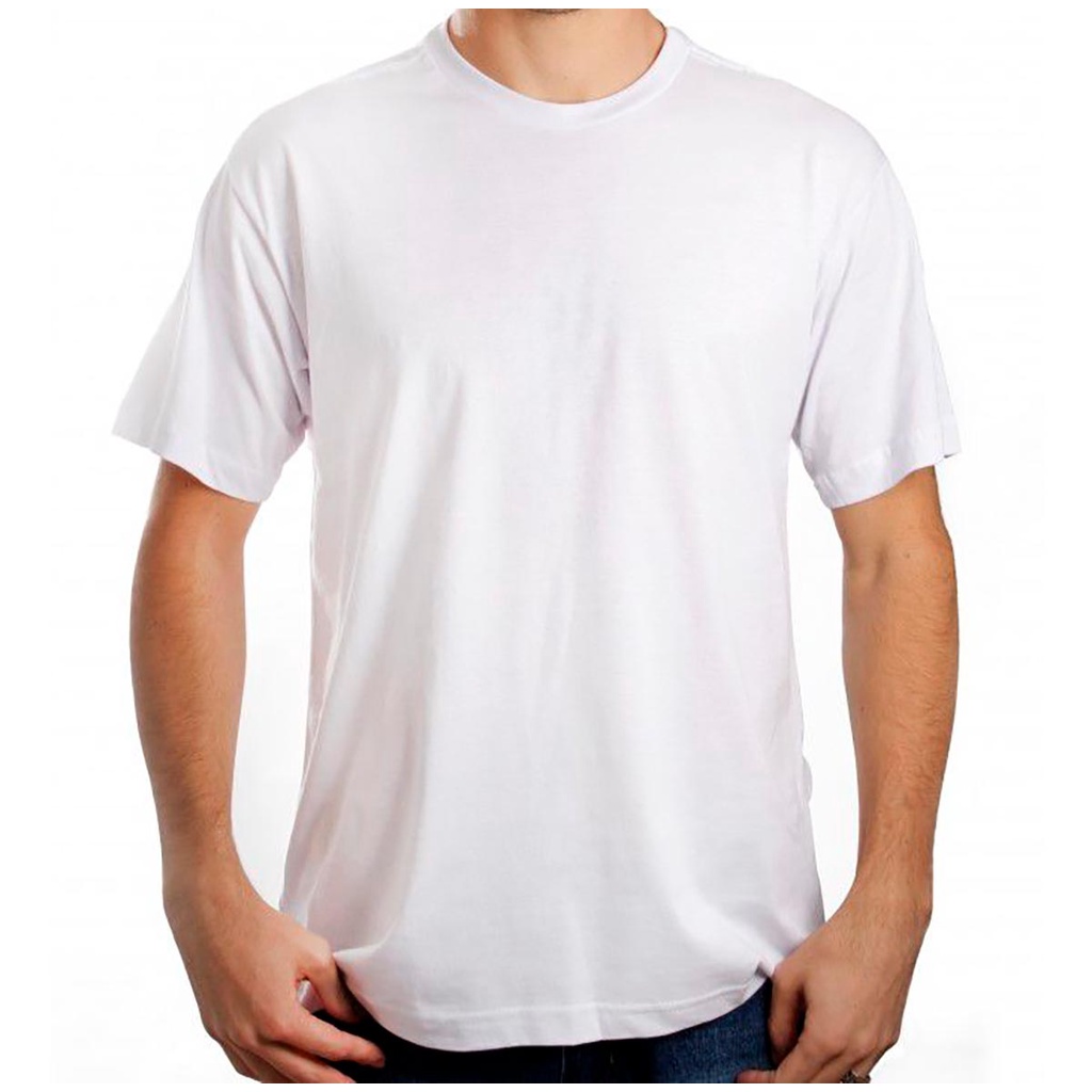 Camiseta Branca Básica Para Sublimação Camisa Malha Blusa Atacado