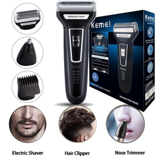 Maquina De Barbear e Aparador Pelos Elétrico 3 Em 1 em Oferta na Shopee