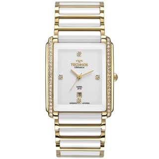 Relogio Technos Feminino Ceramic/saphire Dourado - GN10AX/4B em Oferta na Shopee