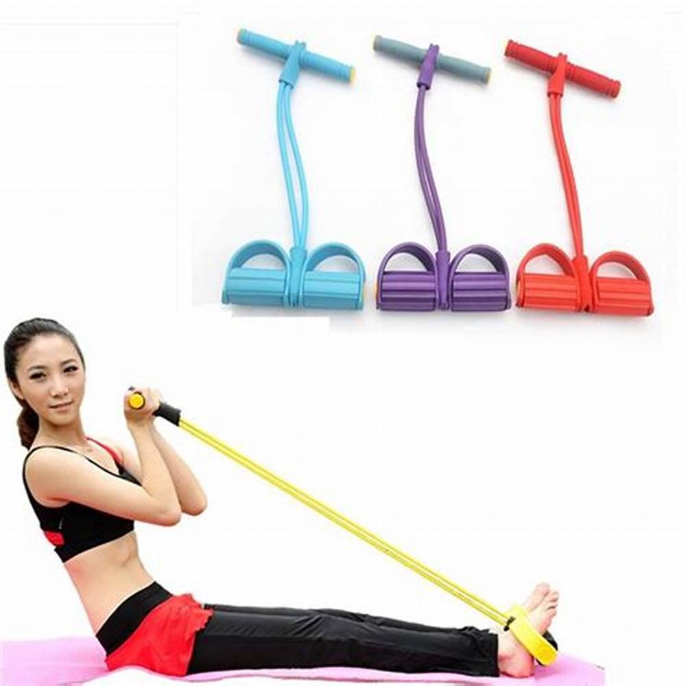 Elastico Extensor Tonificação abdominal Pilates Academia em Casa exercicio Puxe Corda Fit Intensidad