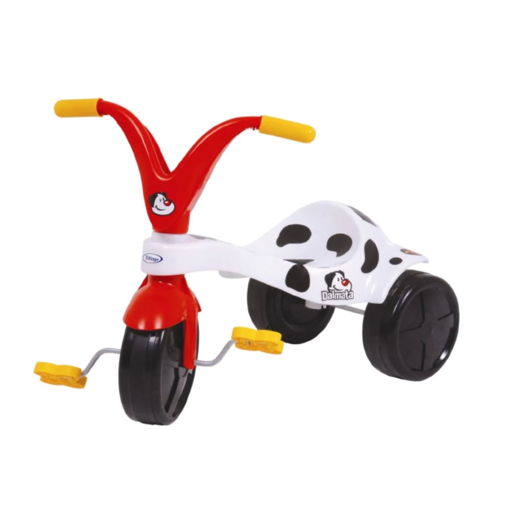 Triciclo Infantil Dálmata Preto e Branco Xalingo em Oferta na Shopee