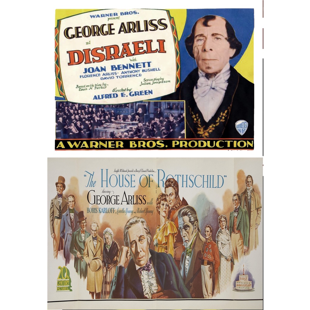 2 Filmes de George Arliss - Disraeli e A Casa de Rothschild
