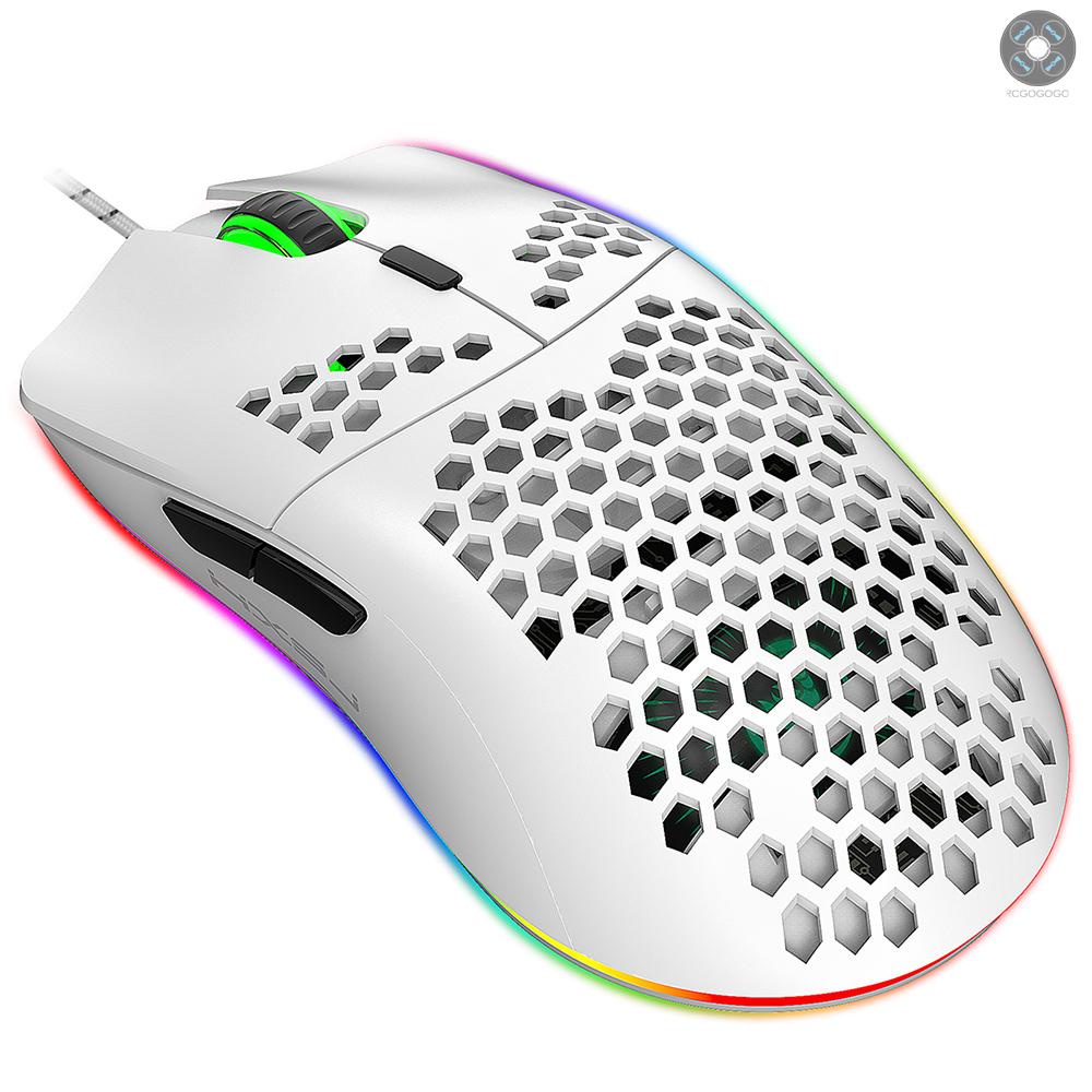 Spot GoodsMouse Gamer Com Fio Hxsj J900 Usb Seis Regulável Dpi Design