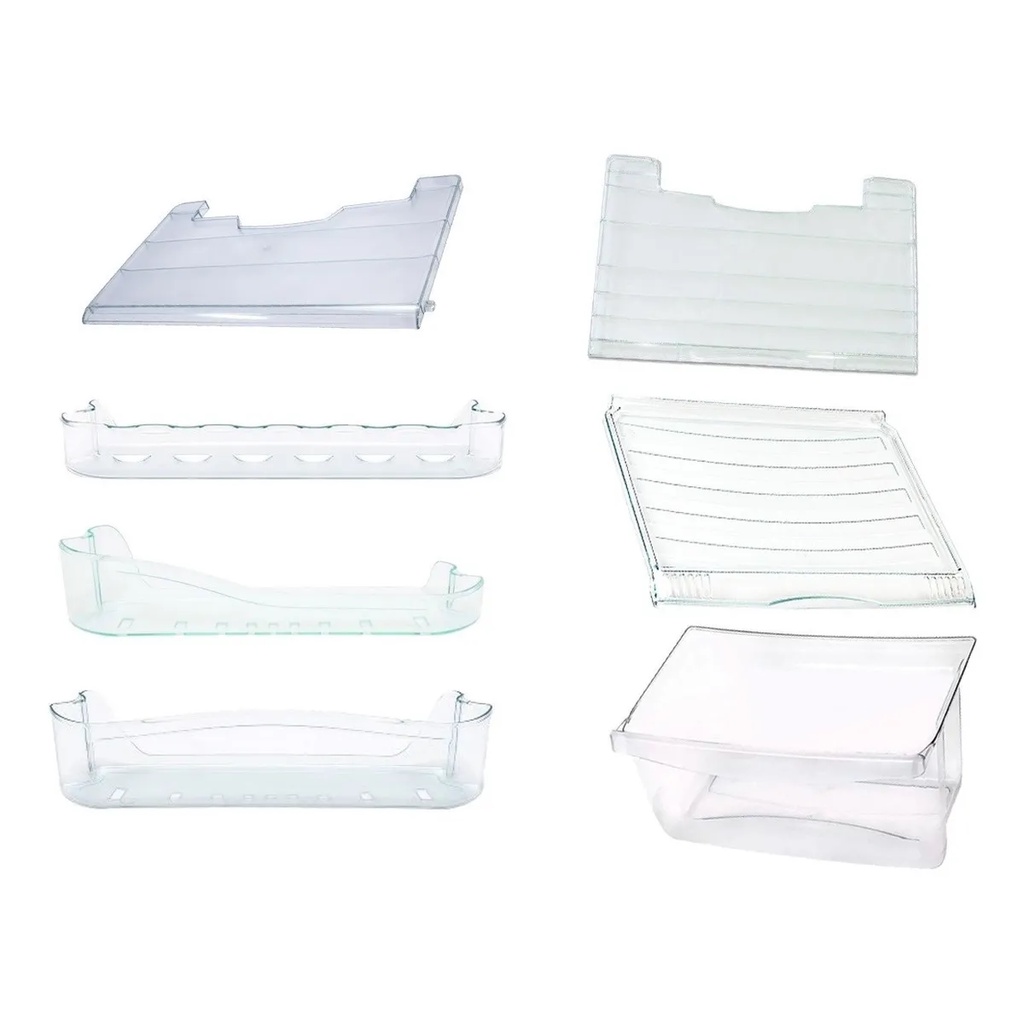 Kit Prateleiras E Peças Geladeira Consul Crb36a Crb39ab K00179