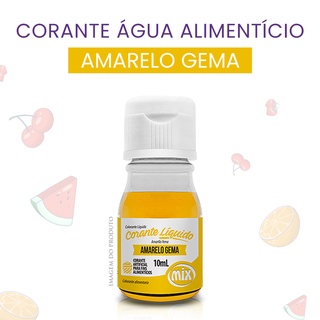 2 Corante Água Alimentício Amarelo Gema (10ml)