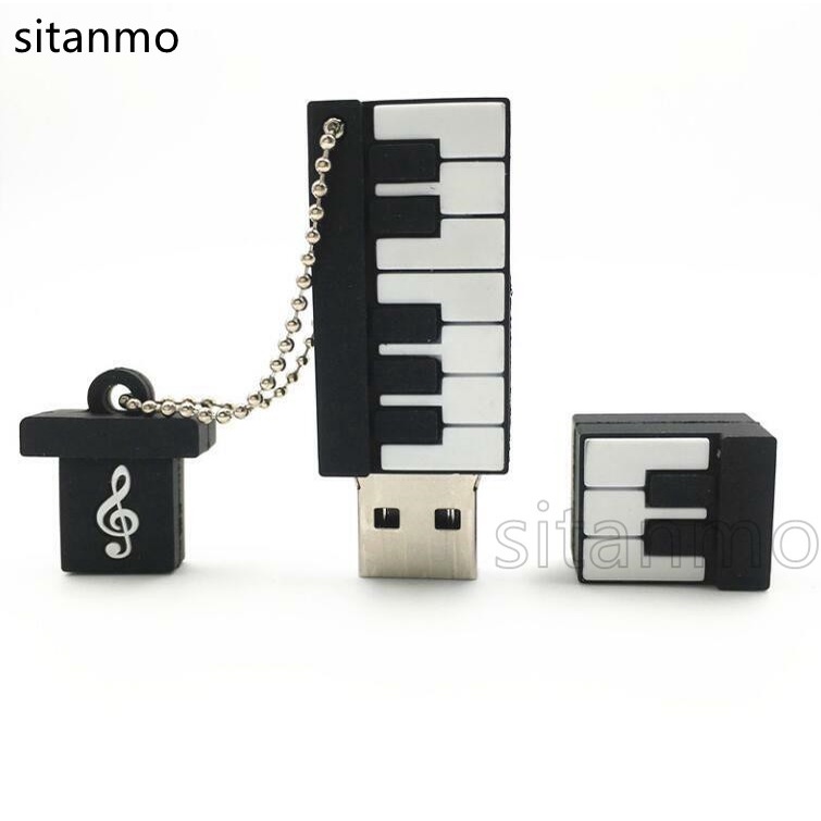 Pendrive De Piano 2TB 1TB 128GB 64GB 32GB 16GB 8GB 4GB 2GB 1GB USB Flash Drive Dos Desenhos Animados 2.0