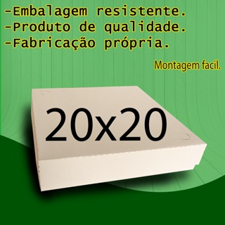 10 Caixas para Salgados, Doces e Esfihas 20x20x8 (10 Unidades) em Oferta na Shopee