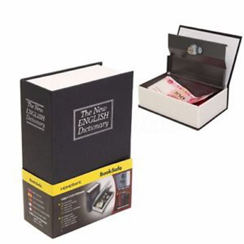 Cofre Livro Camuflado Formato Dicionário Inglês Porta Joias 180 x 115 mm