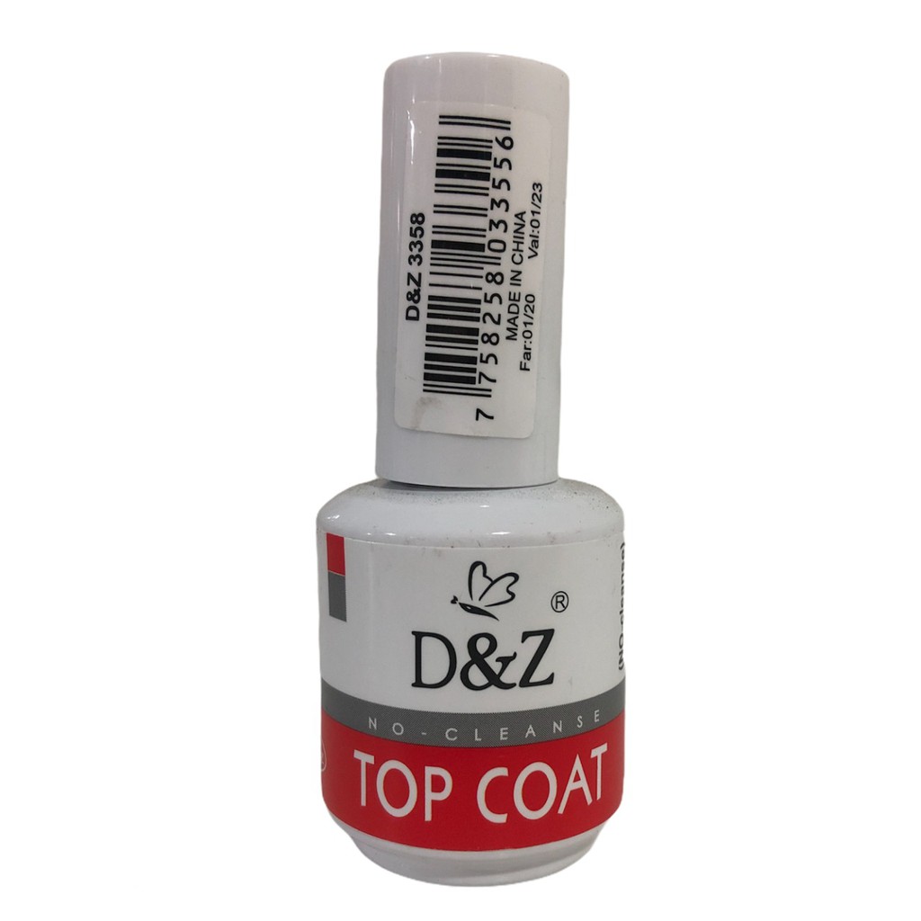 Top Coat Dez 15ml (01 Unidade) Unhas Acrygel E Fibra