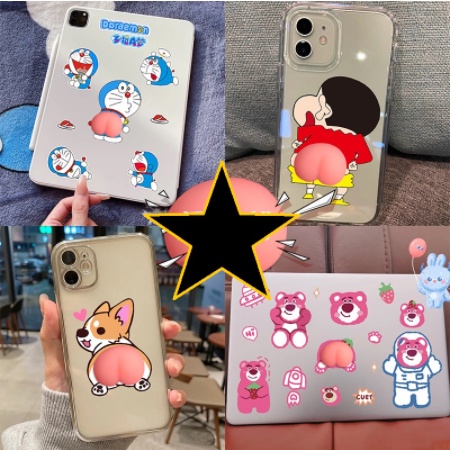 Adesivo Anticolisão Para Celular e Carro Adesivo Crayon Bumbum Bunda Mole Bichinhos Vários Modelos
