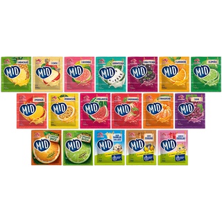 15x Unidades MID Suco Em Pó 20 gramas - 18 Sabores para você Escolher