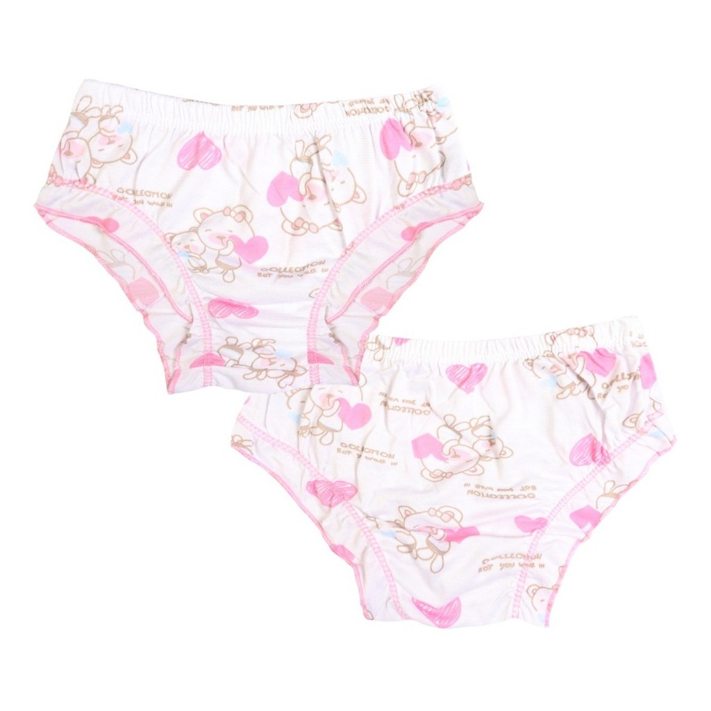 Kit 30 Calcinhas Infantil Estampada Menina Elástico Dia A Dia