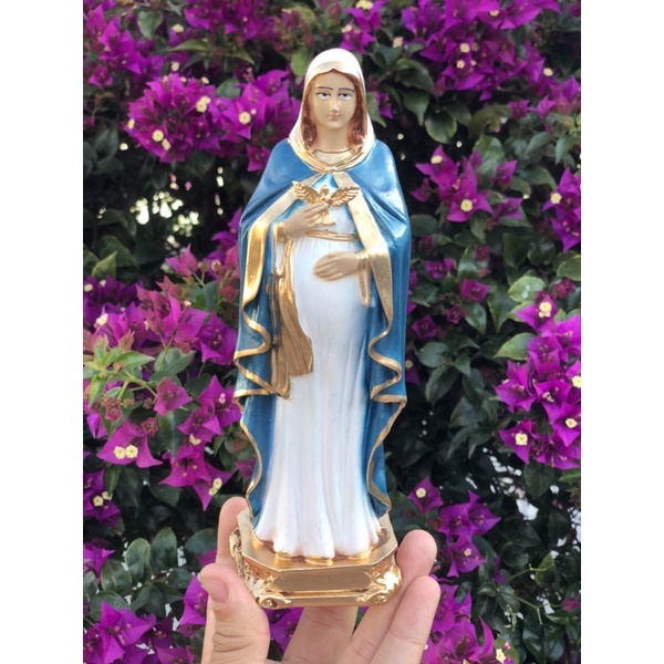 Maria Grávida de Jesus 20cm em Oferta na Shopee