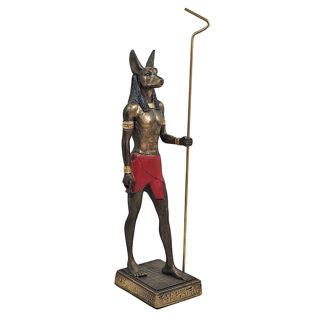Anúbis Deus Chacal Do Egito Protetor Estátua De Resina 29cm