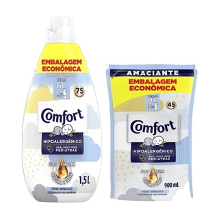 Kit Amaciante Comfort Concentrado Puro Cuidado Intense 1,5l + Refil 900ml